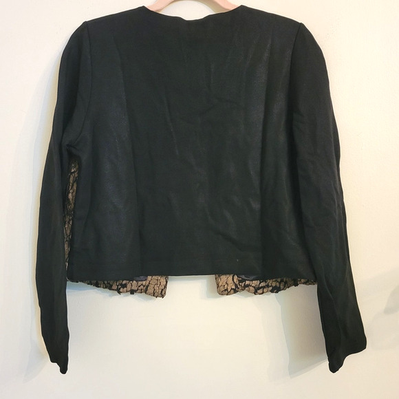 NWT Revolve Krisa Faux Shearling Gold/Black Jacket S - Picture 3 of 4